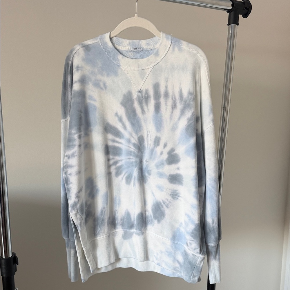 Abercrombie & Fitch Oversize Crew Neck Split Hem Tunic Sweatshirt